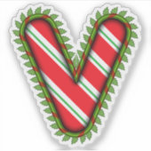 Kerstbrief V Sticker (Voorkant)