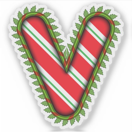 Kerstbrief V Sticker (Voorkant)