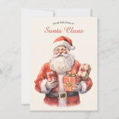 Kerstbrief van de Kabouter Feestdagenkaart (Voorkant)