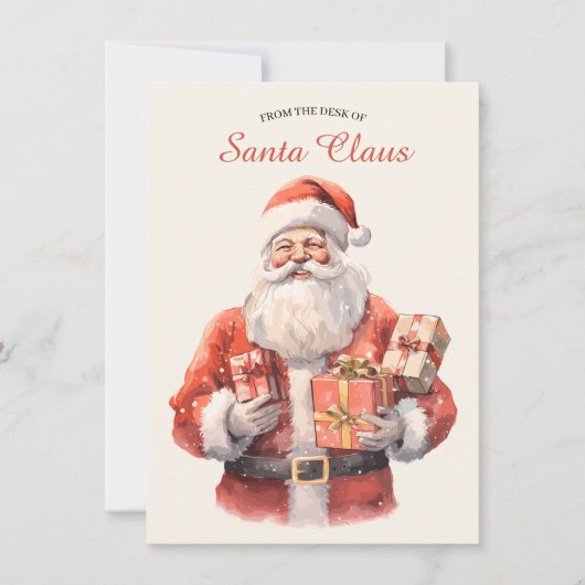 Kerstbrief van de Kabouter Feestdagenkaart (Voorkant)