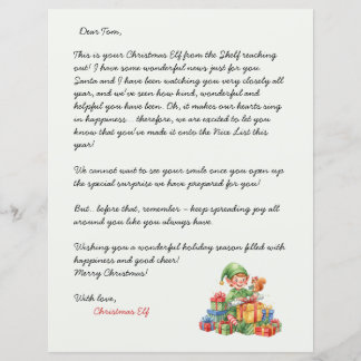 Kerstbrief van de Kerstelf