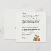 Kerstbrief van de Kerstelf Kaart (Voorkant / Achterkant)