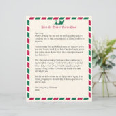  kerstbrief van de Kerstman (Staand voorkant)