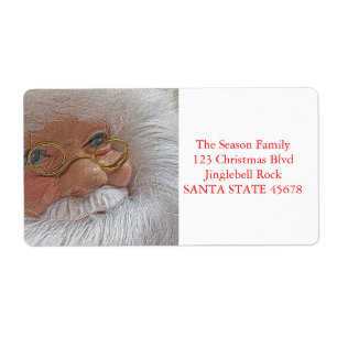 Kerstbrief van de Kerstman Etiket