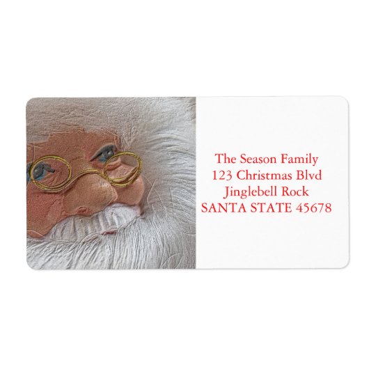 Kerstbrief van de Kerstman Etiket (Voorkant)