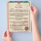 Kerstbrief van de Kerstman Flyer (Hand)