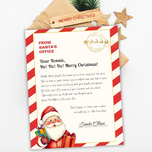 Kerstbrief van de Kerstman vanuit het Noordpoolkan