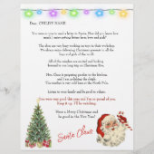 Kerstbrief van de Kerstman voor Kinderen Kerstverl (Voorkant)