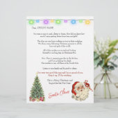 Kerstbrief van de Kerstman voor Kinderen Kerstverl (Staand voorkant)