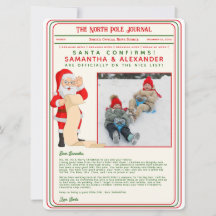Kerstbrief van de krant Santa North Pole