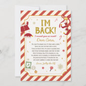 Kerstbrief van Elf Aankomstbrief Kaart (Voorkant)