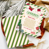 Kerstbrief van Elf Afscheidskaart Kaart