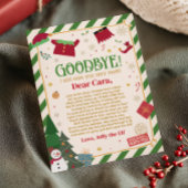 Kerstbrief van Elf Afscheidskaart Kaart