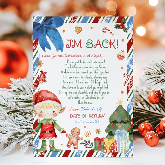 Kerstbrief van Elf Briefkaart