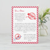 kerstbrief van Santa Claus North Pole Mail Kaart (Staand voorkant)