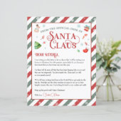 Kerstbrief van Sinterklaas gepersonaliseerd (Staand voorkant)