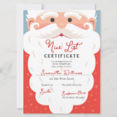 Kerstbrief van Sinterklaas Goede Lijst Certificaat (Achterkant)