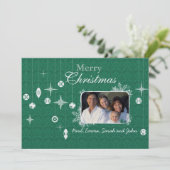 Kerstbrief voor de Kaart met de rugleuner voor ker (Staand voorkant)