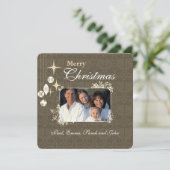 Kerstbrief voor de Kaart met de rugleuner voor ker (Staand voorkant)