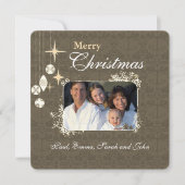 Kerstbrief voor de Kaart met de rugleuner voor ker (Voorkant)