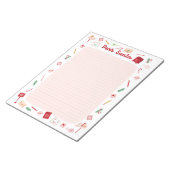 Kerstbrief voor Santa Lined Notitieblok (Schuin)