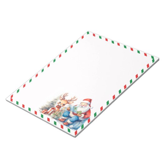 Kerstbrief voor Santa Stationery Notitieblok (Schuin)