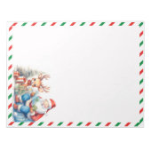 Kerstbrief voor Santa Stationery Notitieblok (Voorkant)