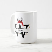 Kerstbrief W Alfabet Koffiemok (Voorkant links)