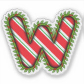 Kerstbrief W Sticker (Voorkant)