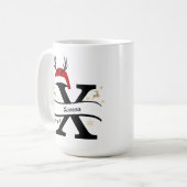 Kerstbrief X Alfabet Koffiemok (Voorkant links)