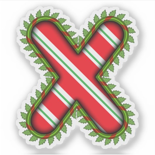 Kerstbrief X Sticker (Voorkant)