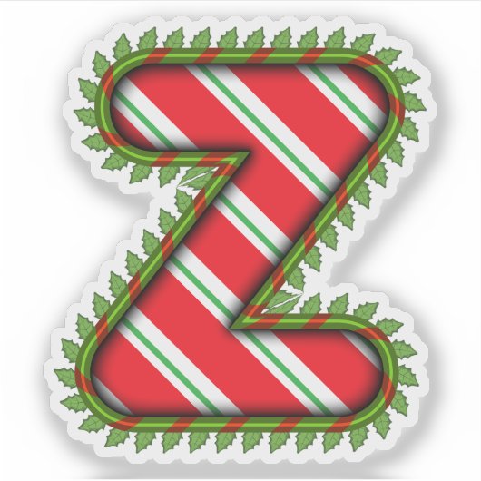 Kerstbrief Z Sticker (Voorkant)