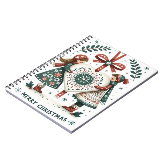 Kerstbriefje Notitieboek (Linkerzijde)