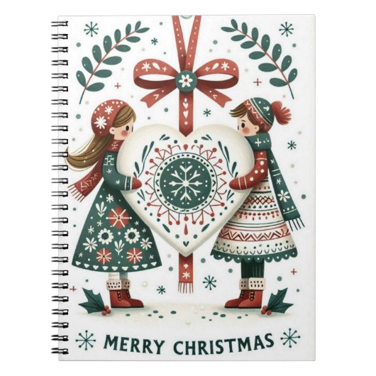 Kerstbriefje Notitieboek (Voorkant)