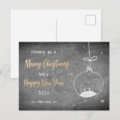 kerstBriefkaart Aankondigingskaart (Voorkant / Achterkant)