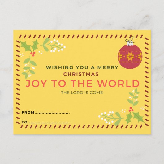 kerstbriefkaart briefkaart (Voorkant)