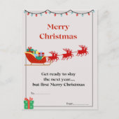 kerstbriefkaart briefkaart (Voorkant)