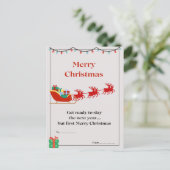 kerstbriefkaart briefkaart (Staand voorkant)