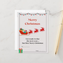 kerstbriefkaart briefkaart