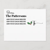 kerstBriefkaart Briefkaart (Achterkant)