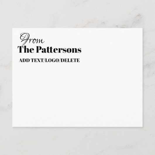 kerstBriefkaart Briefkaart (Achterkant)