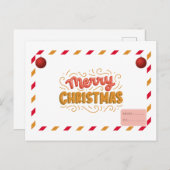 kerstbriefkaart briefkaart (Voorkant / Achterkant)