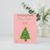 kerstbriefkaart briefkaart (Staand voorkant)