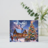 kerstbriefkaart briefkaart (Staand voorkant)