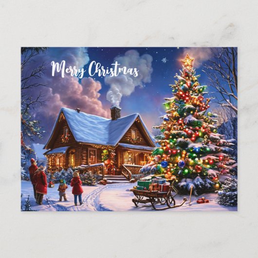 kerstbriefkaart briefkaart (Voorkant)