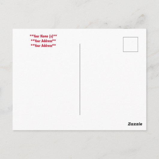 kerstbriefkaart briefkaart (Achterkant)