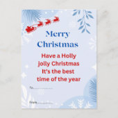 kerstbriefkaart briefkaart (Voorkant)