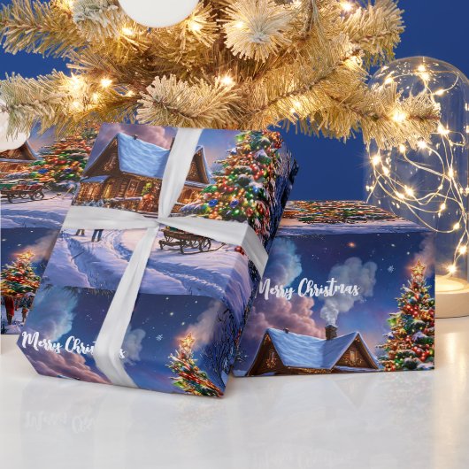 kerstbriefkaart cadeaupapier (Feestdagen)