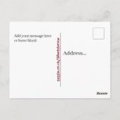 kerstBriefkaart - Dachshund door de sneeuw Briefkaart (Achterkant)