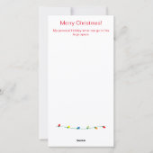 Kerstbriefkaart Feestdagenkaart (Achterkant)